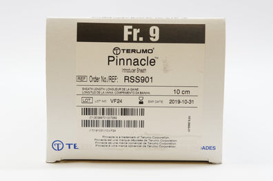 Terumo RSS901 Pinnacle Introducer Sheath 10 cm x 0.035inch (x) - Box of 10